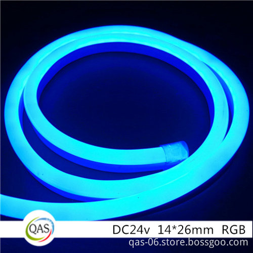 RGB 24v neon flex 14*26MM 5050 60led/m color changing neon strip